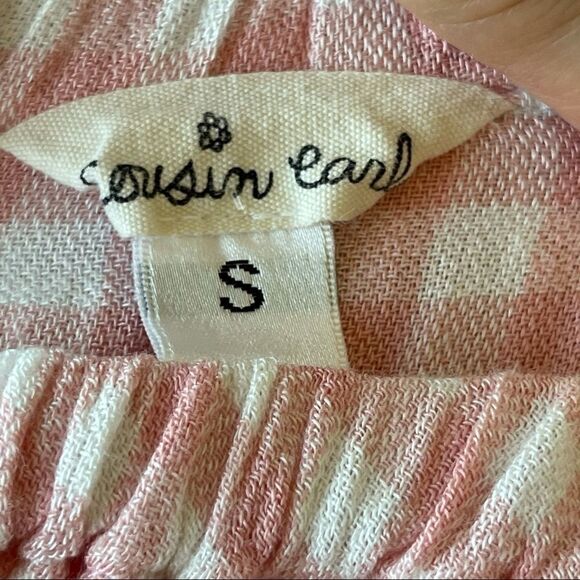 Cousin Earl Pink Buffalo Off the Shoulder Crop Top - Picture 2 of 7